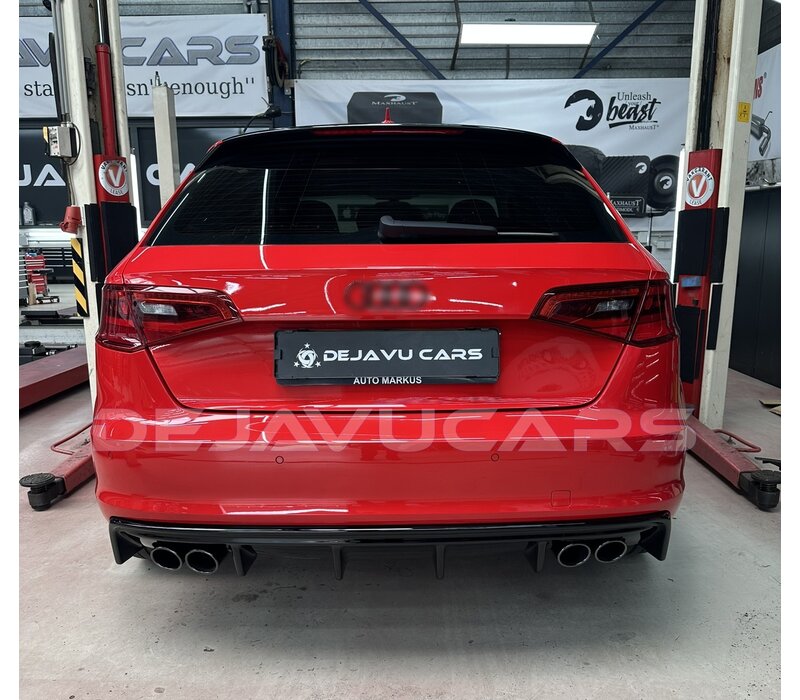 S3 look Diffuser voor Audi A3 8V Sportback / Hatchback