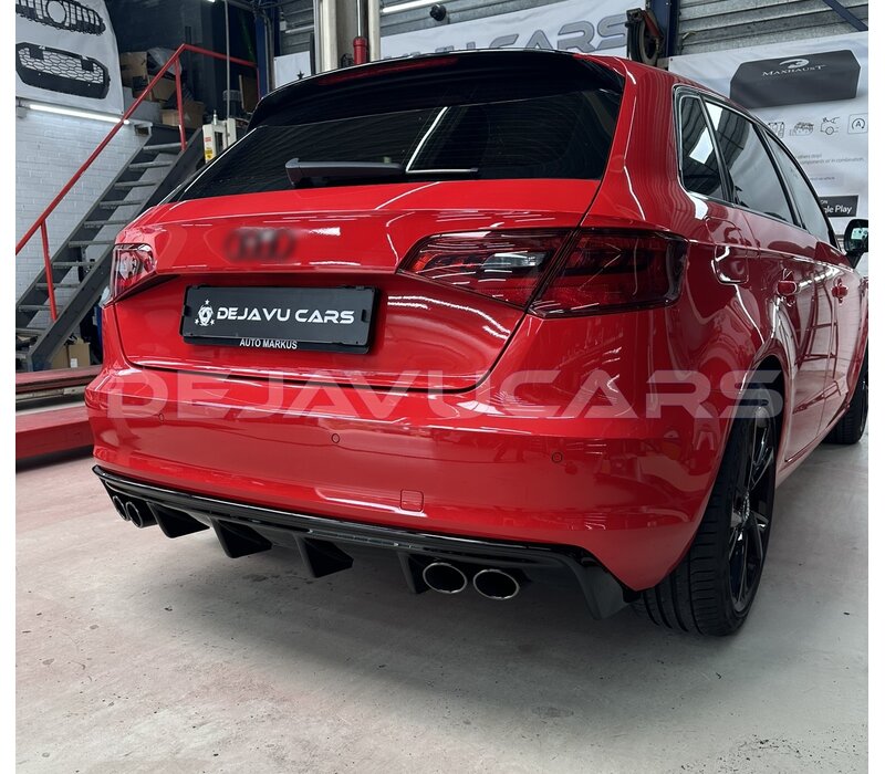 S3 look Diffuser voor Audi A3 8V Sportback / Hatchback