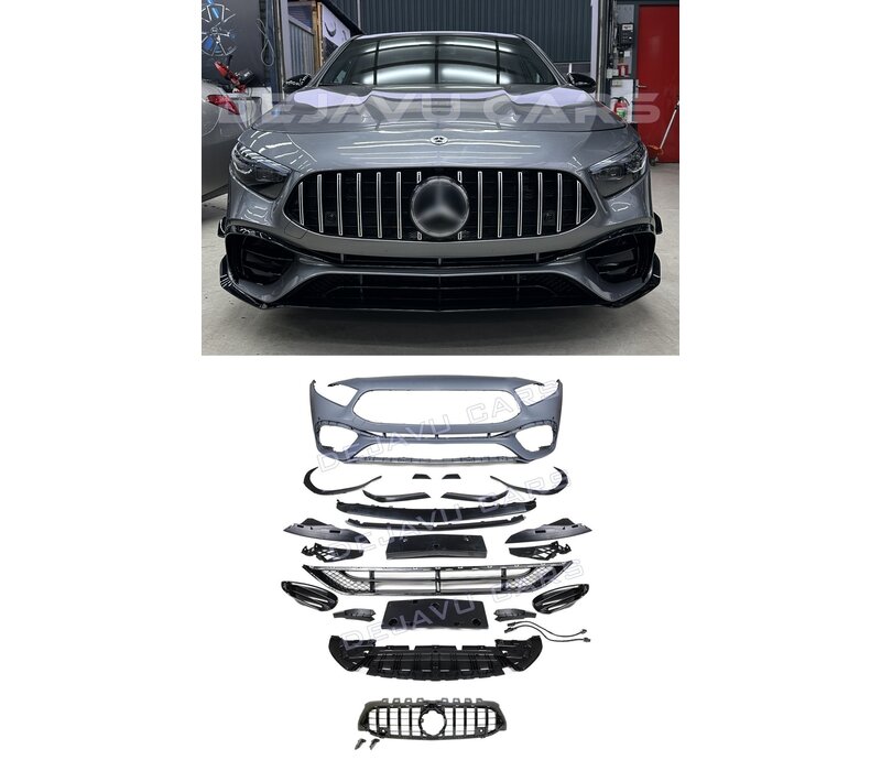 A45 AMG Look Voorbumper voor Mercedes Benz A Klasse W177 V177 Facelift