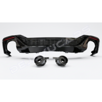 RS5 Look Diffuser voor Audi A5 B9.5 F5 S line Facelift