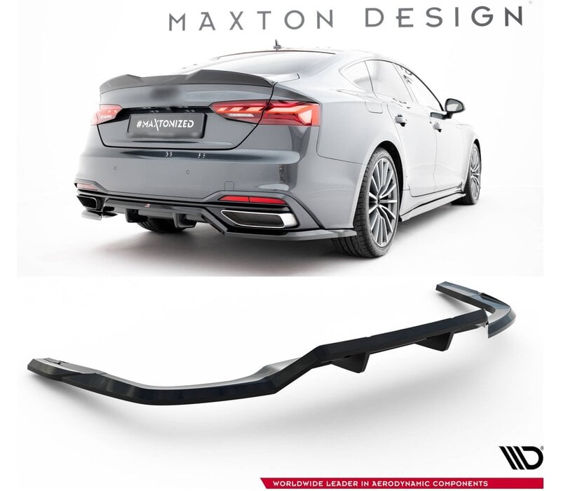 Central Rear Splitter for Audi A5 F5 Standard Facelift