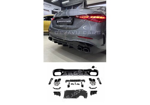 OEM Line ® C43 AMG Look Diffuser for Mercedes Benz C Class W206 Sedan / S206 Stationwagon