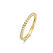 Isabel Bernard Rivoli Aélys 14 karat gold ring with zirconia stones