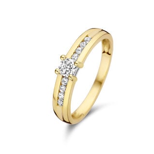 Anillo de oro - Elegantes anillos de mujer de oro de 14 quilates