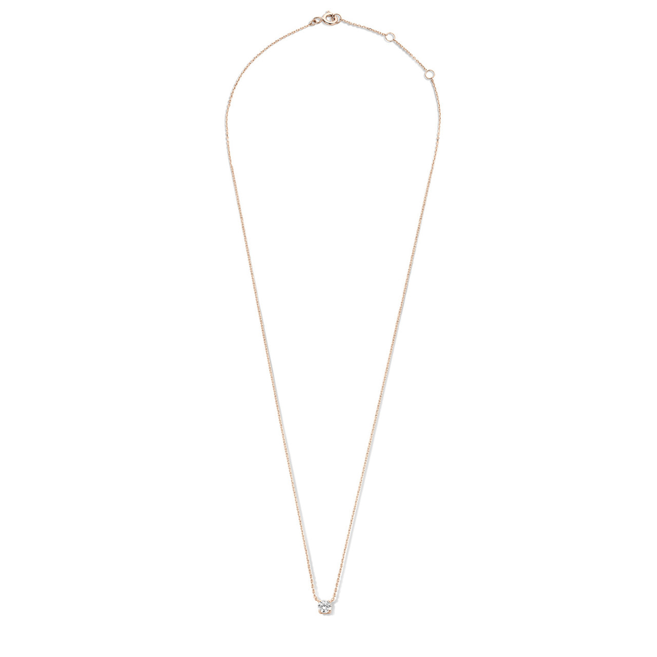 Isabel Bernard La Concorde Garance 14 karat rose gold necklace with zirconia stone
