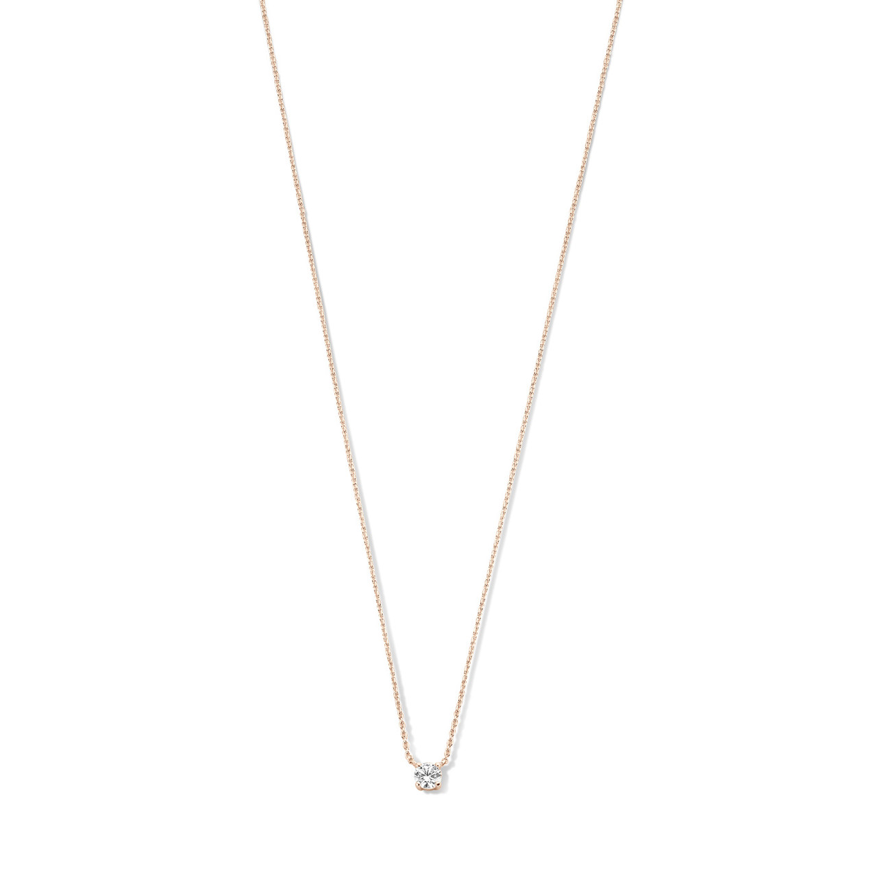 Isabel Bernard La Concorde Garance 14 karat rose gold necklace with zirconia stone