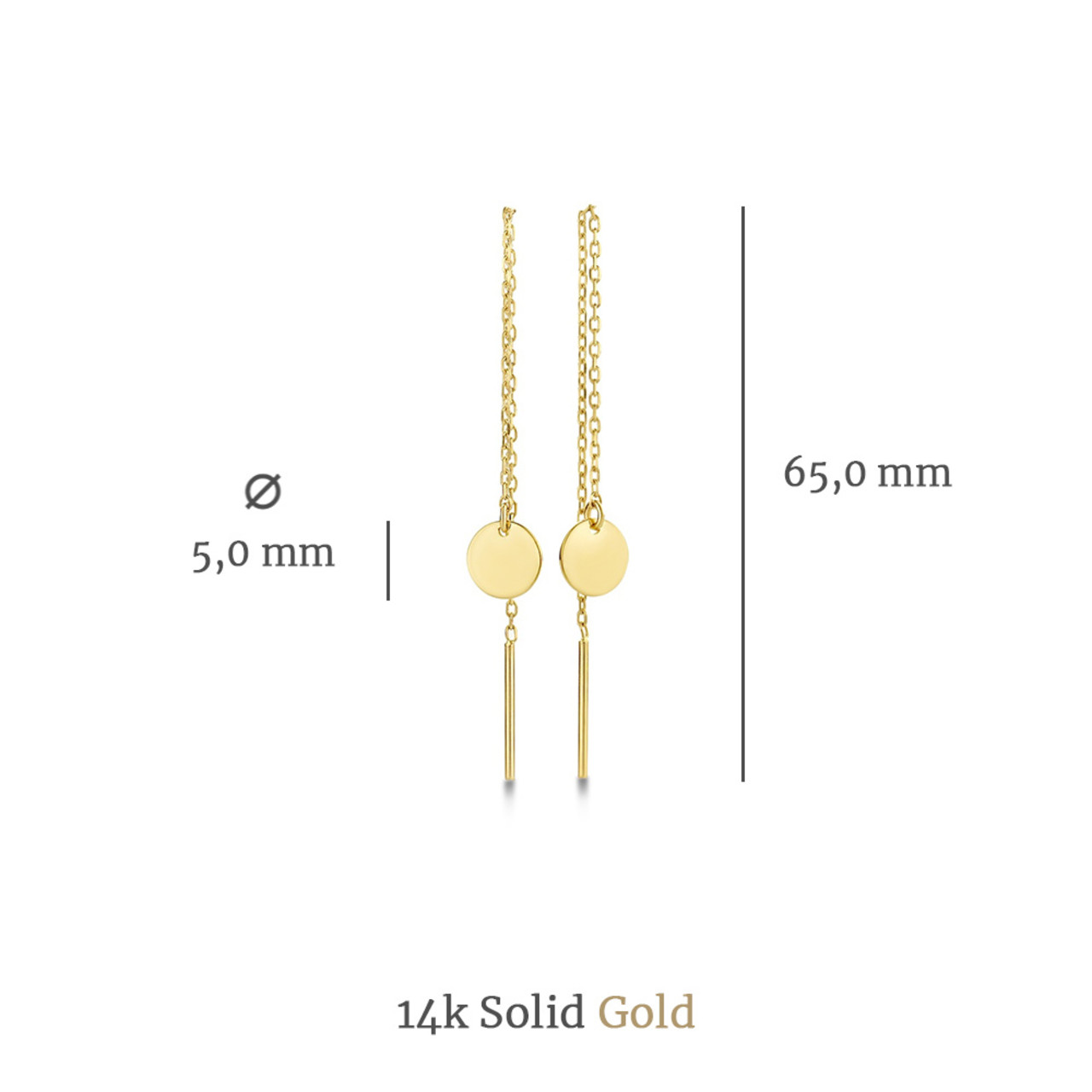 Isabel Bernard Le Marais Jeanne 14 karat gold pull through earrings with coin