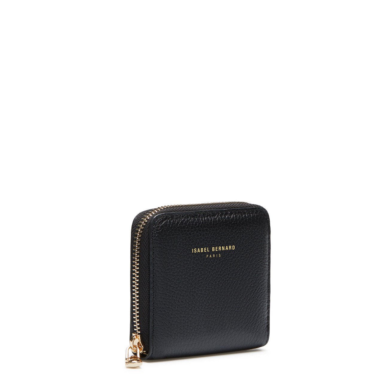 Isabel Bernard Honoré Jules black calfskin leather zipper wallet