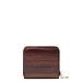 Isabel Bernard Honoré Jules croco brown calfskin leather zipper wallet