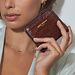 Isabel Bernard Honoré Jules croco brown calfskin leather zipper wallet