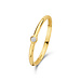 Isabel Bernard Rivoli Aélys anelli sovrapponibili in oro 14 carati con zirconia