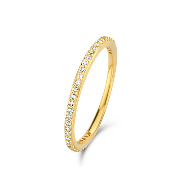 Isabel Bernard Asterope Stones anelli sovrapponibili in oro 14 carati