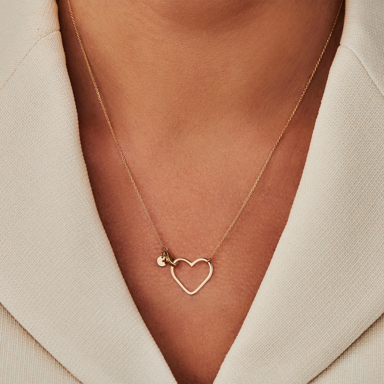 Isabel Bernard Belleville Amore 14 karat gold necklace with heart