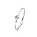 Isabel Bernard Saint Germain Abelle 14 karat white gold ring with zirconia stone