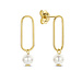 Isabel Bernard Belleville Luna 14 karat gold ear studs with freshwater pearl