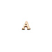 Isabel Bernard La Concorde Guillaine brincos curtos inicial de ouro rosa de 14 quilates com letra