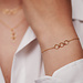 Isabel Bernard Belleville Anna 14 karat gold bracelet with rings