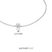 Isabel Bernard Cadeau d'Isabel 14 karaat witgouden collier en armband giftset