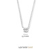 Isabel Bernard Cadeau d'Isabel 14 karat white gold nacklace with bracelet gift set