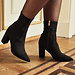 Isabel Bernard Vendôme Fem black nylon stretch suede heels