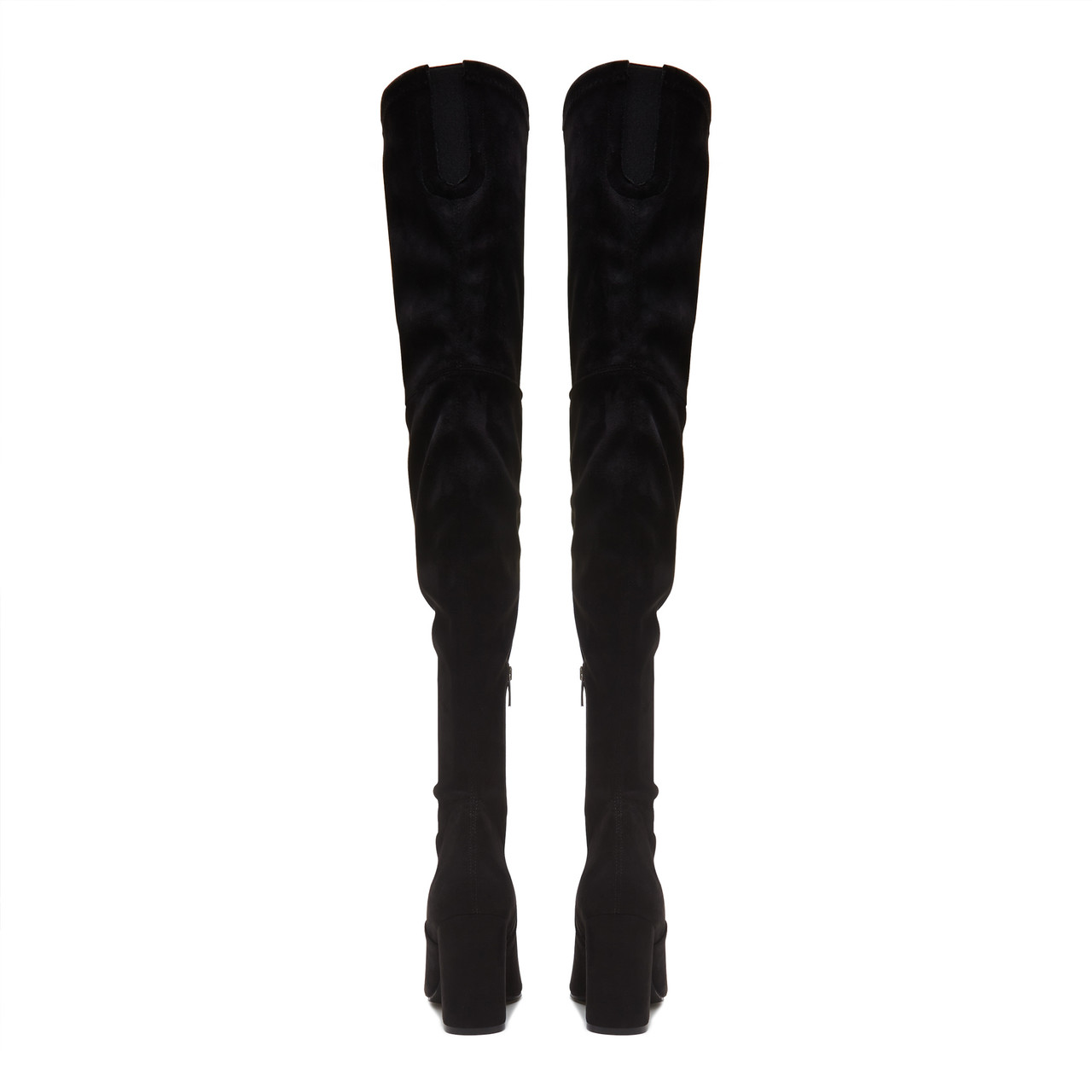 Isabel Bernard Vendôme Fem black nylon stretch suede heels