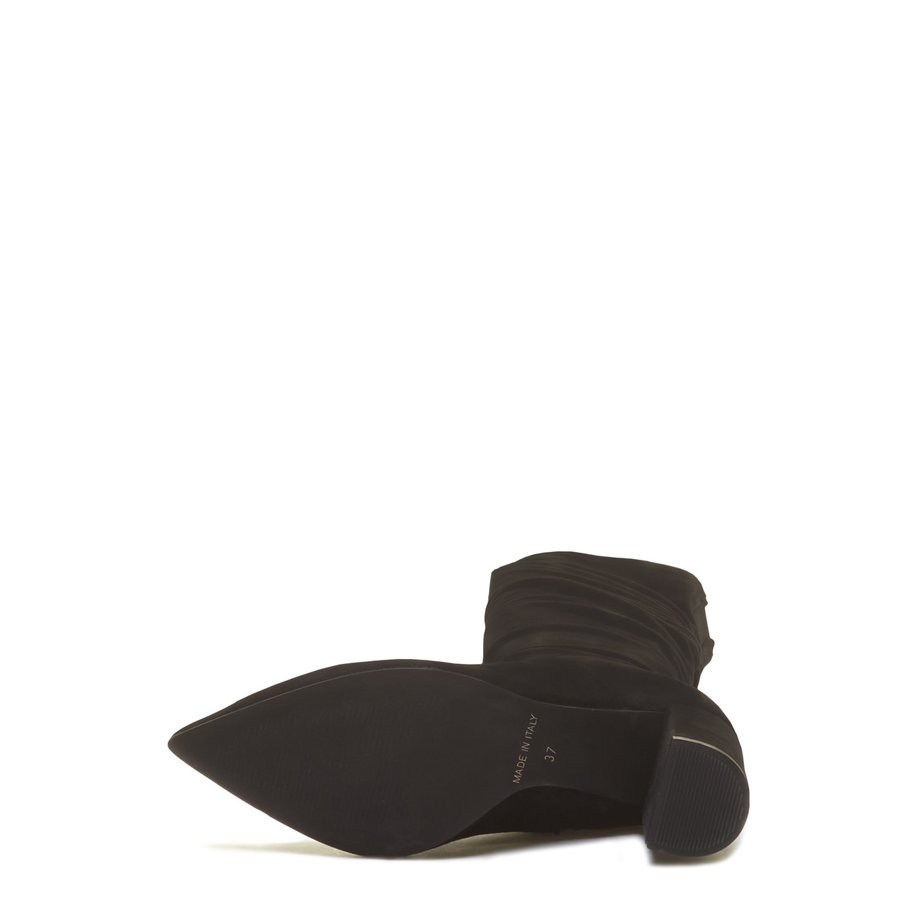 Isabel Bernard Vendôme Fem black nylon stretch suede heels