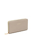 Isabel Bernard Honoré Léa taupe calfskin leather zipper wallet