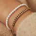 Isabel Bernard Aidee Lissa 14 karat gold bracelet with chains