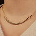 Isabel Bernard Aidee Lissa 14 karat gold necklace with chains