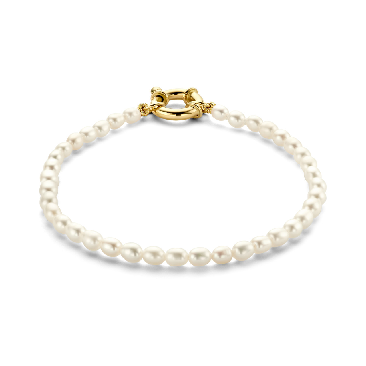 Isabel Bernard Aidee Marissa 14 karat gold bracelet with freshwater pearls