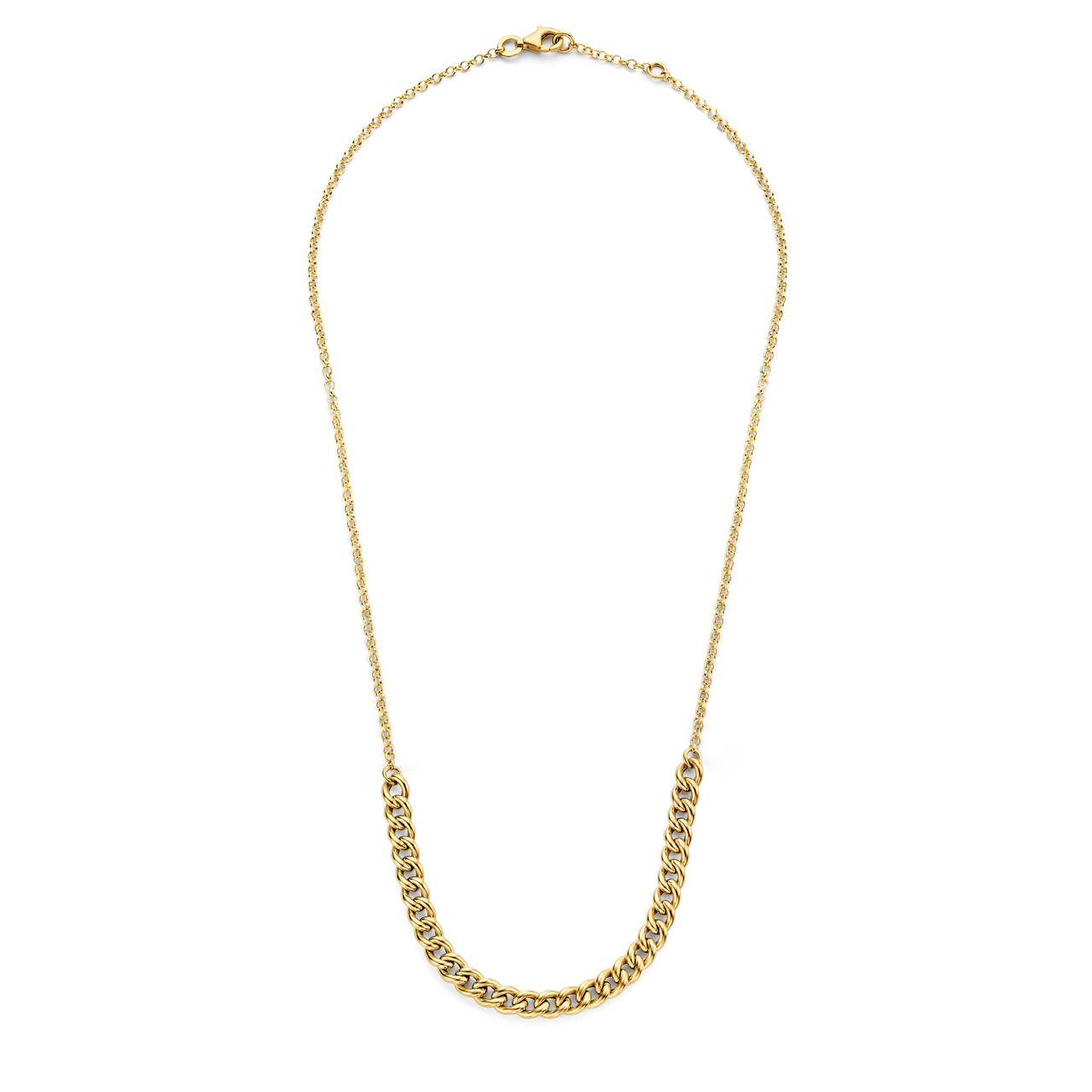 Isabel Bernard Aidee Lissa 14 karat gold necklace with chains
