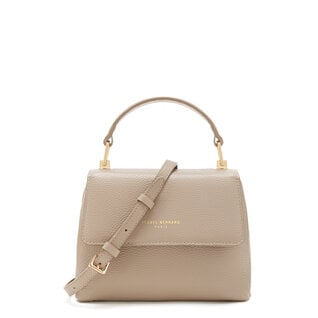 Isabel Bernard Femme Forte Heline taupe calfskin leather handbag