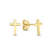 Isabel Bernard Monceau Solange 14 karat gold stud earrings with cross