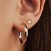 Isabel Bernard Rivoli Estrella 14 karat gold hoop earrings