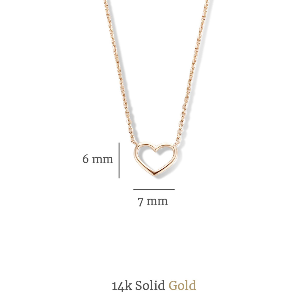Isabel Bernard Cadeau d'Isabel 14 karat rose gold necklace with bracelet gift set with heart