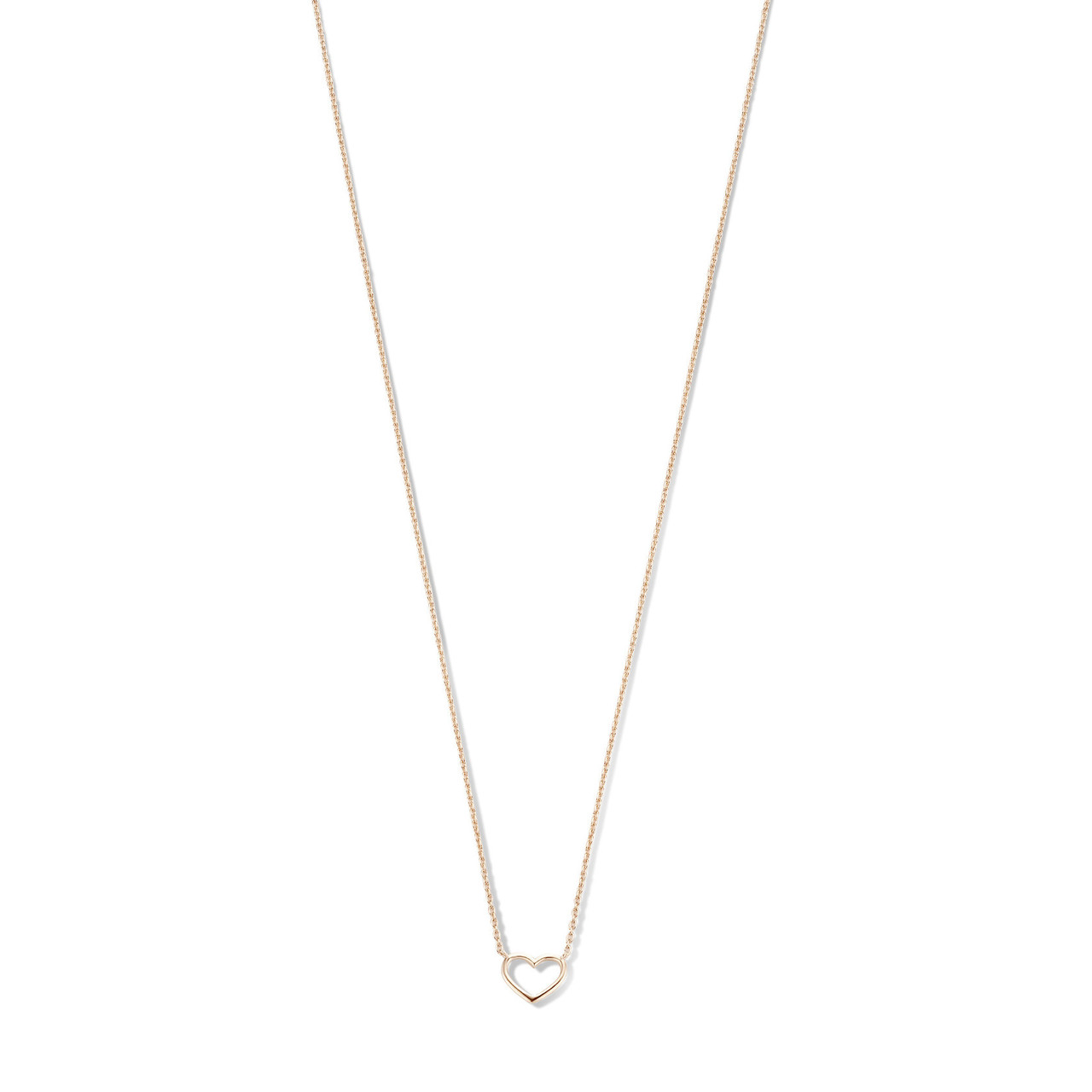 Isabel Bernard Cadeau d'Isabel 14 karat rose gold necklace with bracelet gift set with heart