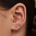 Isabel Bernard Rivoli Laura clous d'oreilles en or 14 carats avec diamant taillé