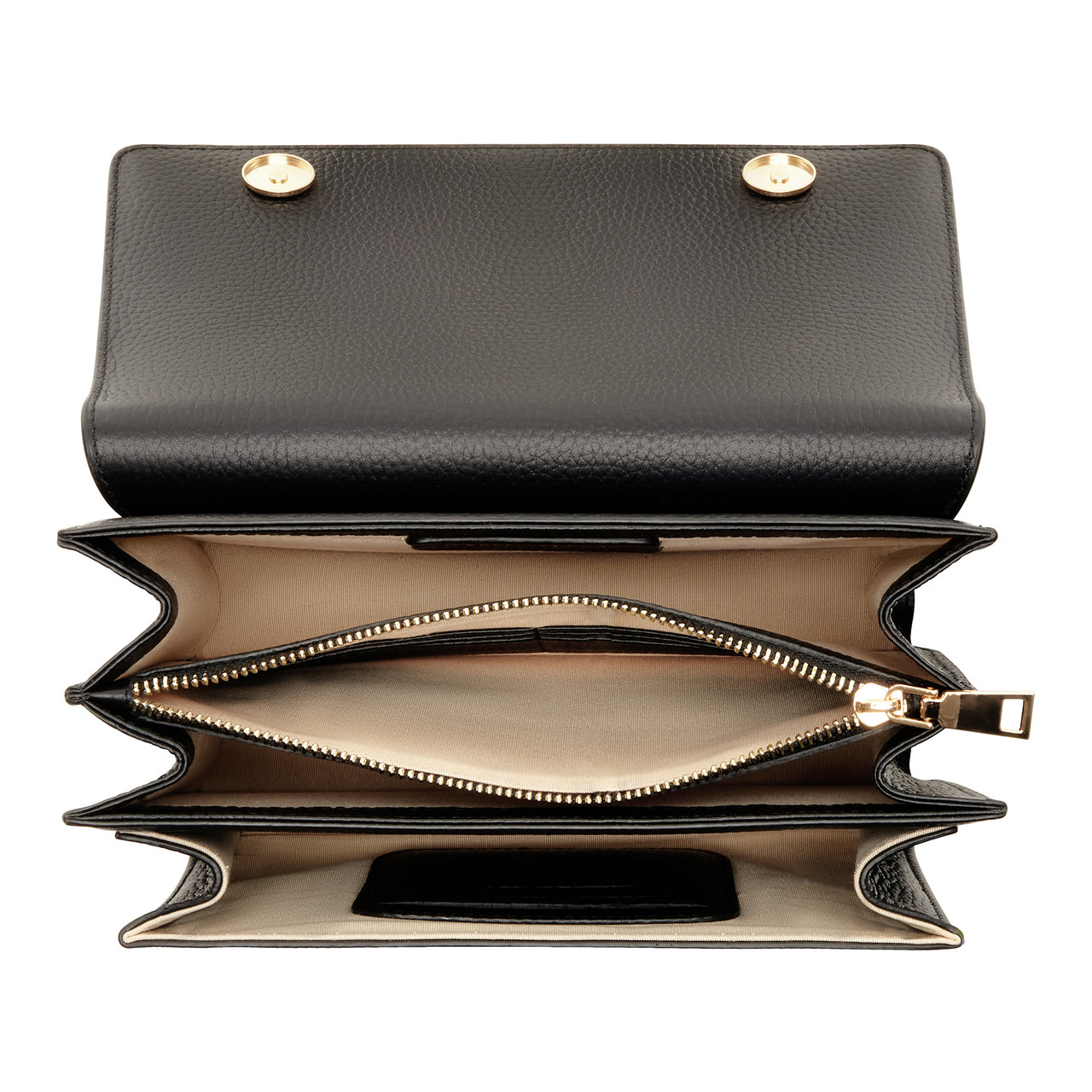 Isabel Bernard Femme Forte Valerie black calfskin leather shoulder bag