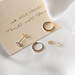 Isabel Bernard Cadeau d'Isabel 14 karat gold earring set with zirconia stones