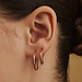 Isabel Bernard La Concorde Cerise 14 karat rose gold hoop earrings