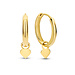 Isabel Bernard Belleville Amore 14 karat gold hoop earrings with heart