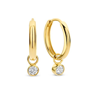 Isabel Bernard Rivoli Aélys 14 karat gold hoop earrings