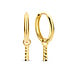 Isabel Bernard Rivoli Laura 14 karat gold hoop earrings with diamond cut rod
