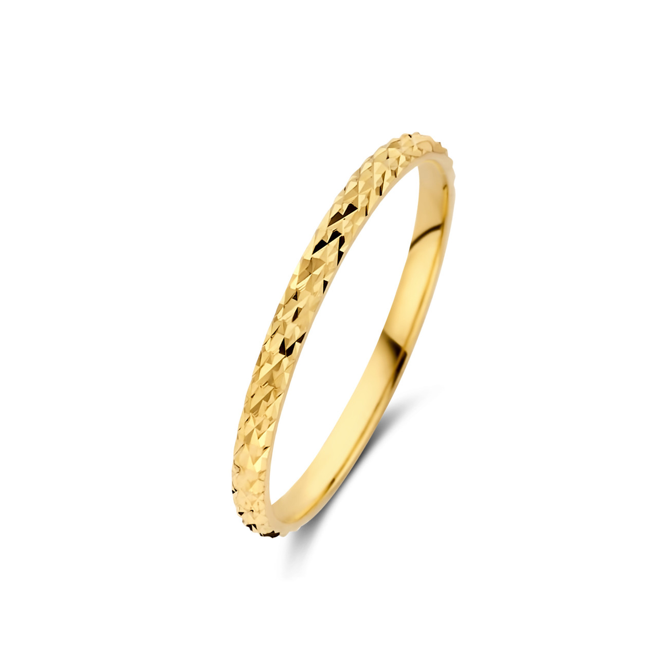 Isabel Bernard Rivoli Laura 14 karat gold ring with diamond cut