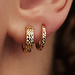 Isabel Bernard Rivoli Laura 14 karat gold hoop earrings with diamond cut