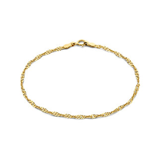 GLDN Basquiat Bar Bracelet 14K Solid Gold / Hammered