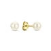 Isabel Bernard Belleville Luna 14 karat gold ear studs with freshwater pearl