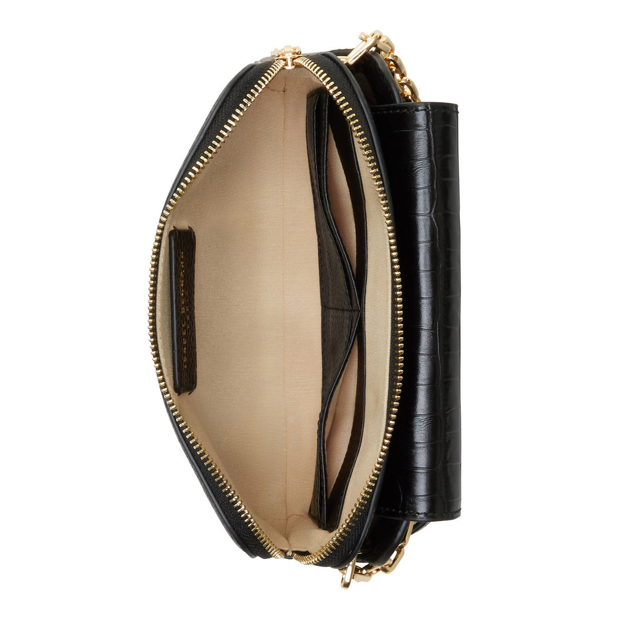 Isabel Bernard Cadeau d'Isabel black leather crossbody bag and mini bag gift set