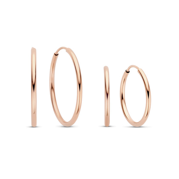 Isabel Bernard Cadeau d'Isabel set orecchini in oro rosa 14 carati