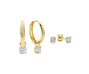 Isabel Bernard - 14 karat gold earring set IB90079